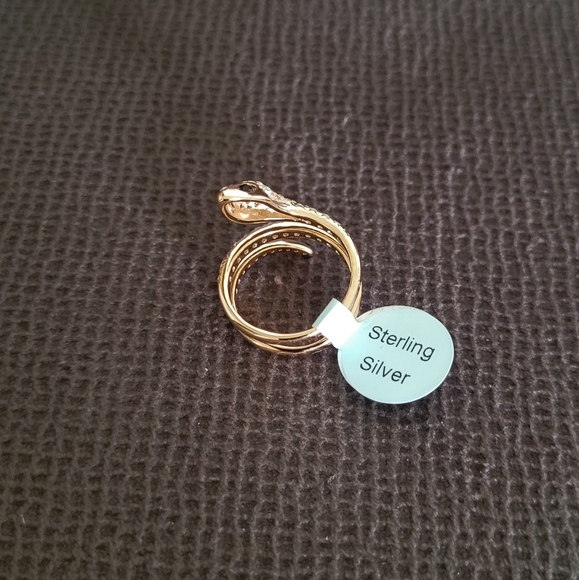 bleu💙 sage Gold💛 Serpent🐍 Ring💍 - NWT - Picture 16 of 16